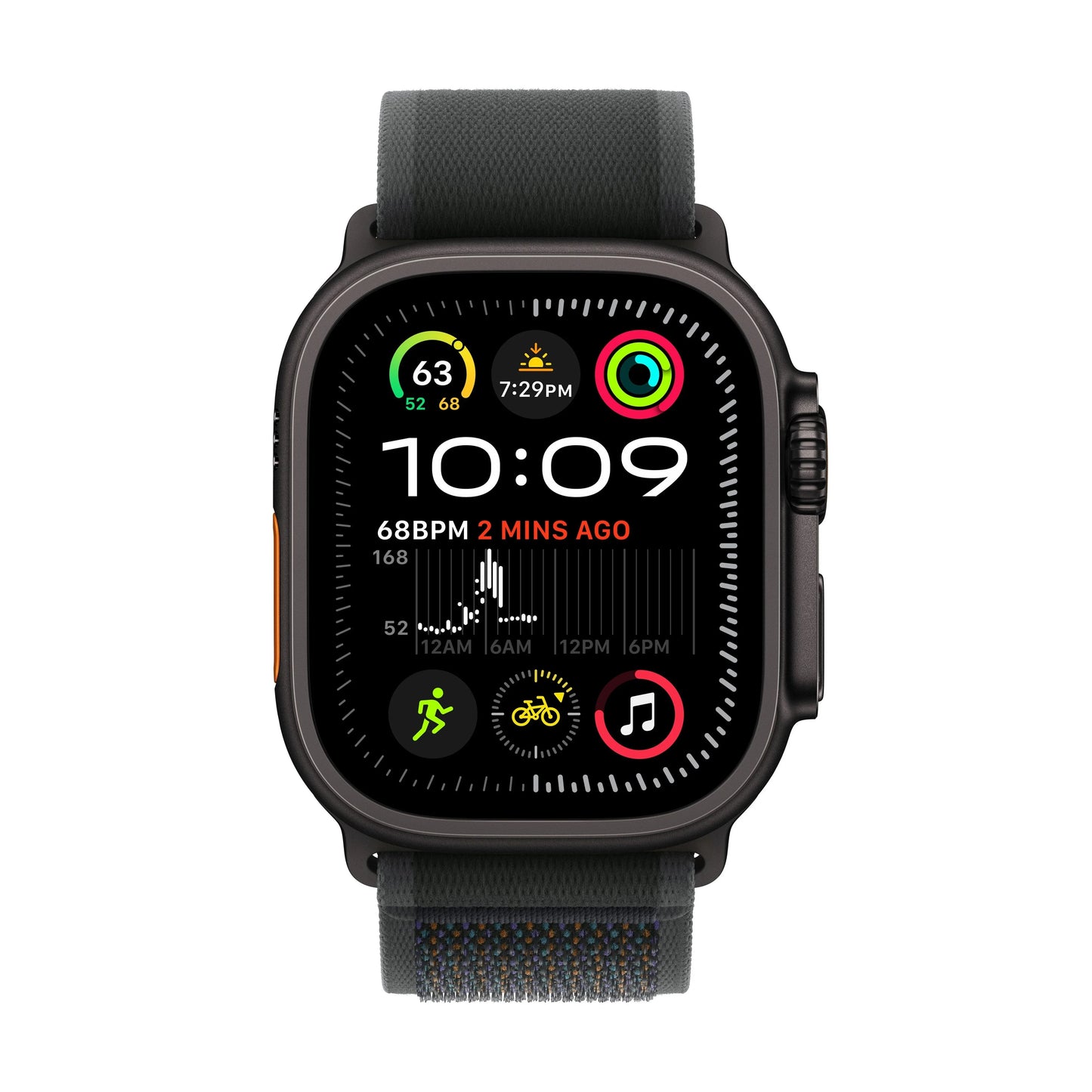Apple Watch Ultra 2 GPS + Cellular 49mm Black Titanium Case with Black Trail Loop - S/M - iSTYLE RS