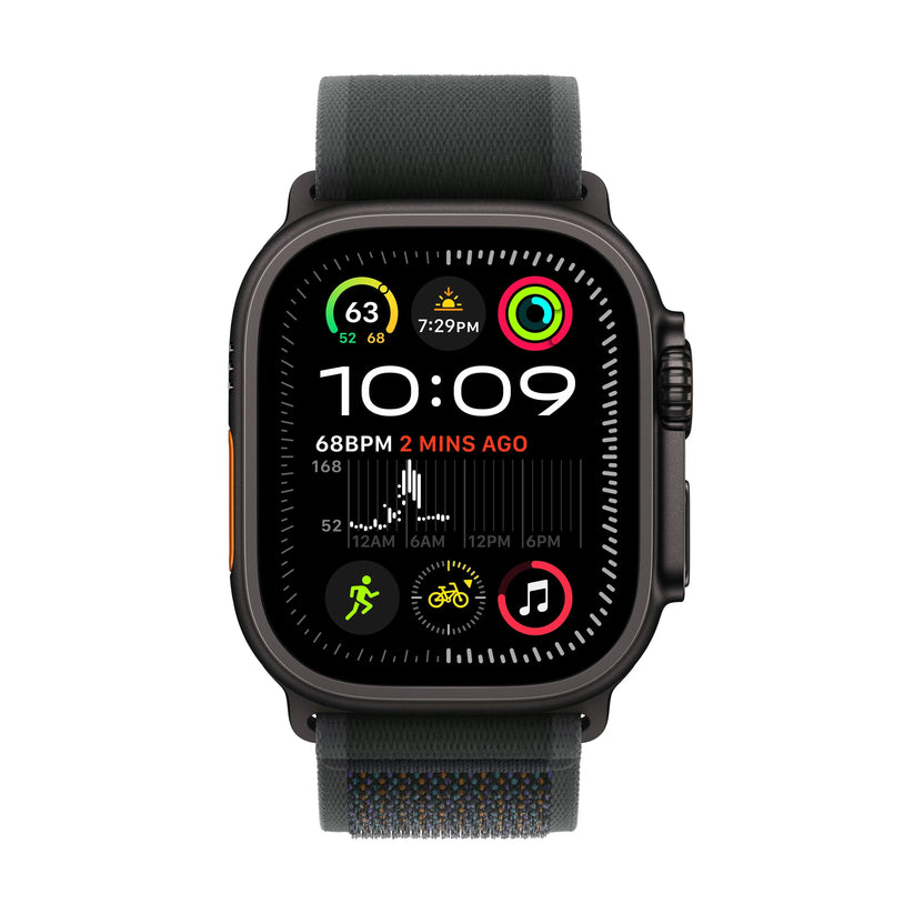 Apple Watch Ultra 2 GPS + Cellular 49mm Black Titanium Case with Black Trail Loop - S/M - iSTYLE RS