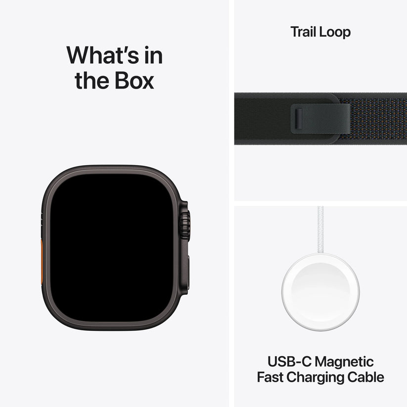 Apple Watch Ultra 2 GPS + Cellular 49mm Black Titanium Case with Black Trail Loop - M/L - iSTYLE RS