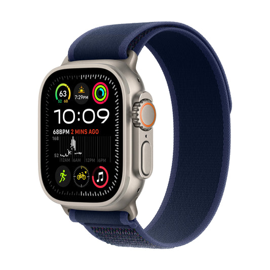 Apple Watch Ultra 2 GPS + Cellular 49mm Natural Titanium Case with Blue Trail Loop - M/L - iSTYLE RS