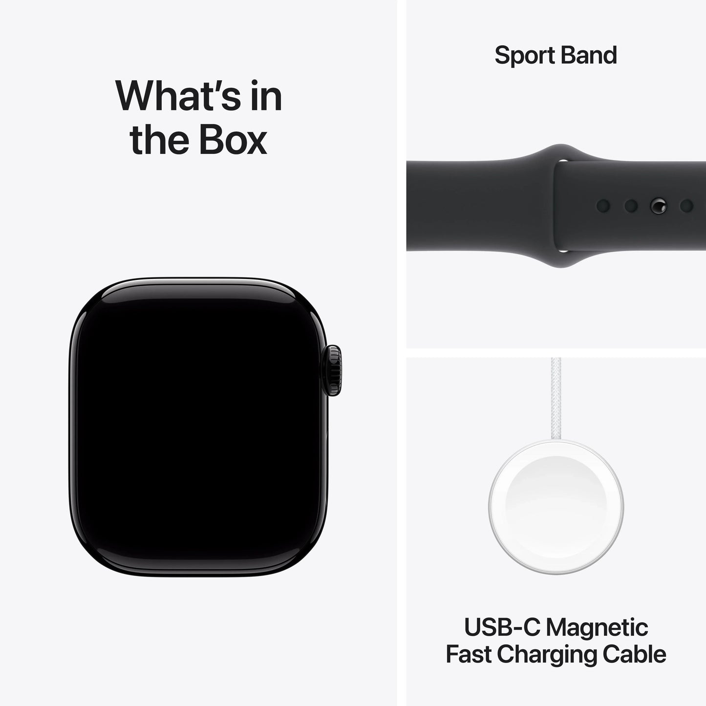 Apple Watch Series 10 GPS 42mm Jet Black Aluminium Case with Black Sport Band - S/M - iSTYLE RS