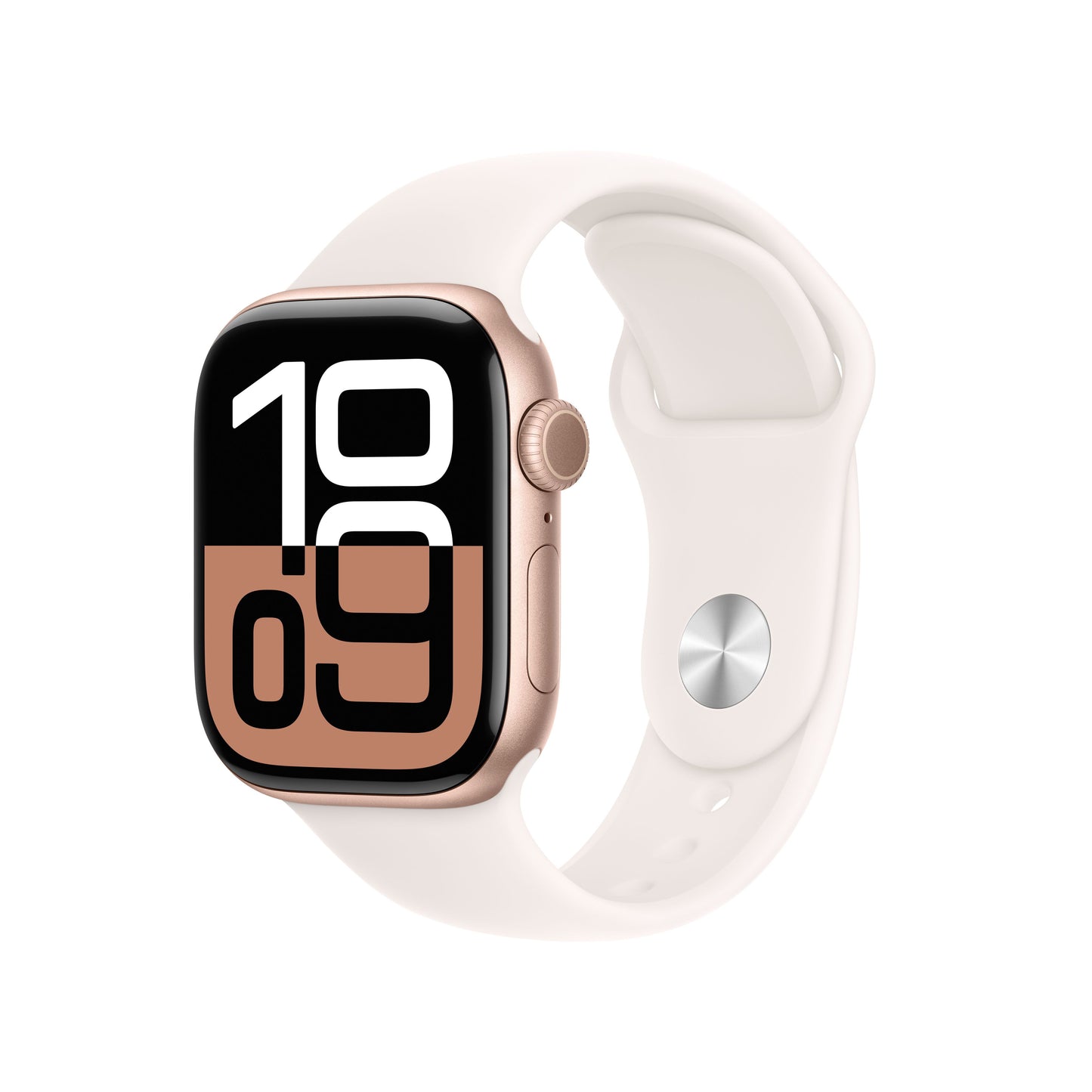 Apple Watch Series 10 GPS 42mm Rose Gold Aluminium Case with Light Blush Sport Band - S/M - iSTYLE RS