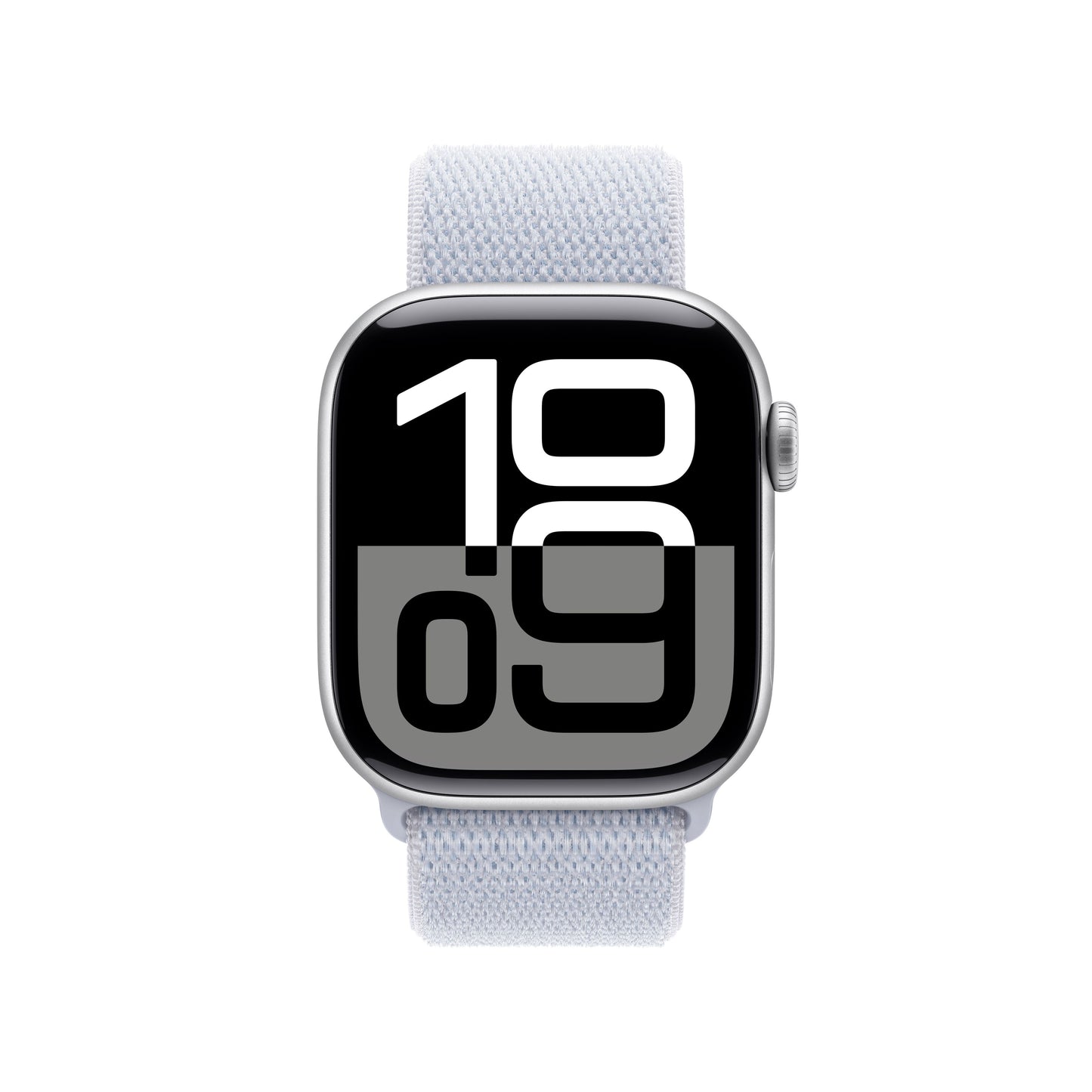 Apple Watch Series 10 GPS 42mm Silver Aluminium Case with Blue Cloud Sport Loop - iSTYLE RS