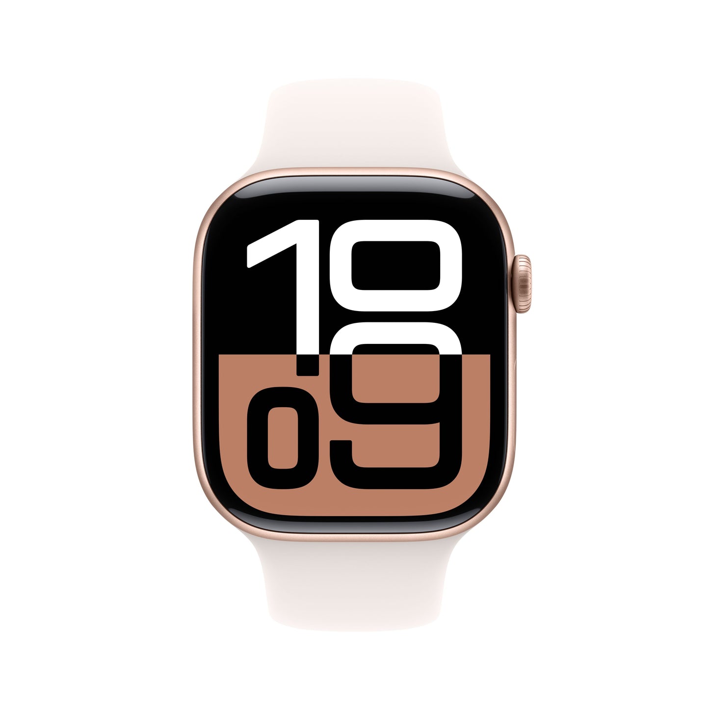 Apple Watch Series 10 GPS 46mm Rose Gold Aluminium Case with Light Blush Sport Band - M/L - iSTYLE RS