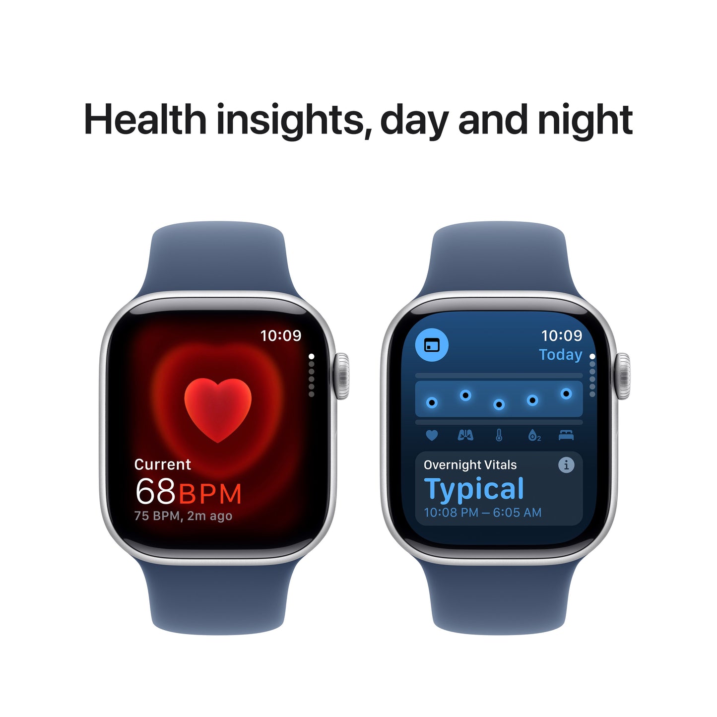 Apple Watch Series 10 GPS 42mm Silver Aluminium Case with Denim Sport Band - S/M - iSTYLE RS