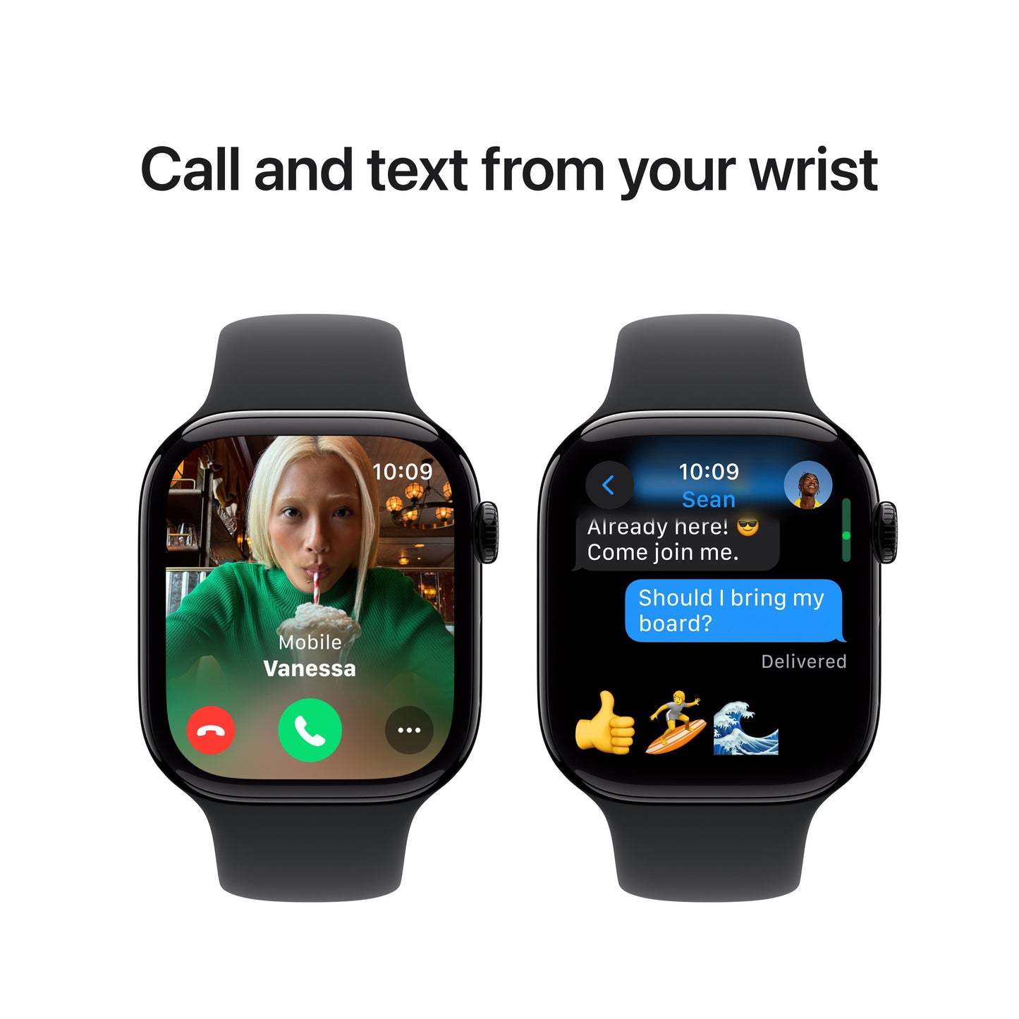 Apple Watch Series 10 GPS 46mm Jet Black Aluminium Case with Black Sport Band - M/L - iSTYLE RS