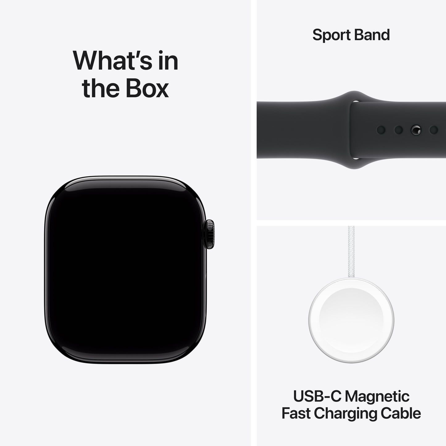 Apple Watch Series 10 GPS 46mm Jet Black Aluminium Case with Black Sport Band - S/M - iSTYLE RS