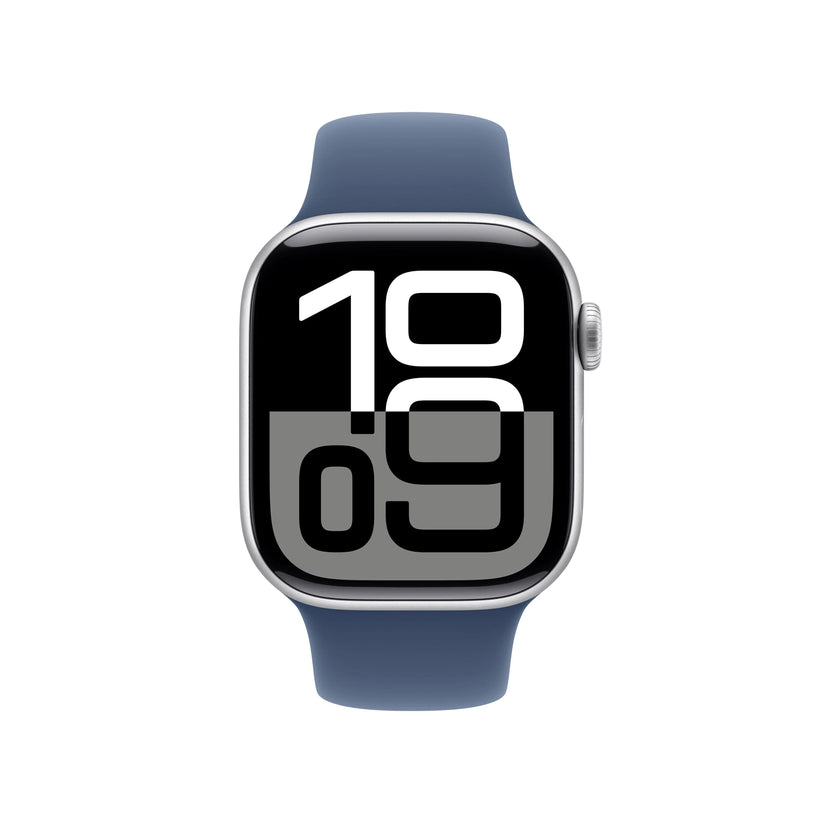 Apple Watch Series 10 GPS 42mm Silver Aluminium Case with Denim Sport Band - M/L - iSTYLE.rs