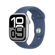 Apple Watch Series 10 GPS 46mm Silver Aluminium Case with Denim Sport Band - M/L - iSTYLE RS