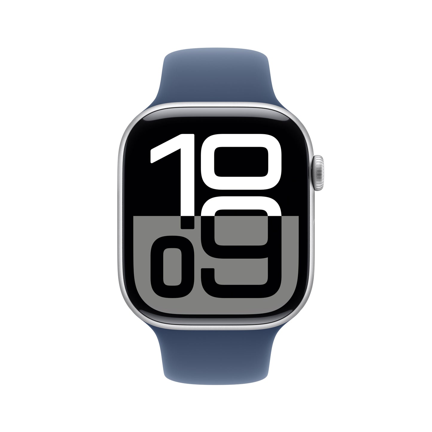 Apple Watch Series 10 GPS 46mm Silver Aluminium Case with Denim Sport Band - S/M - iSTYLE RS