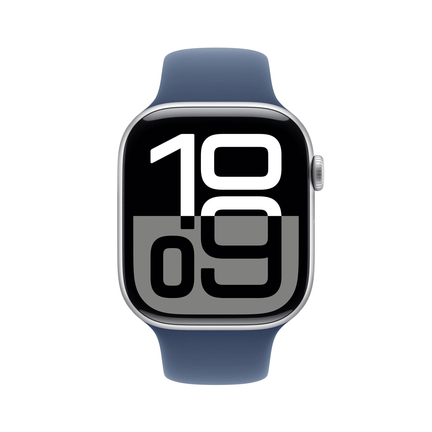 Apple Watch Series 10 GPS 46mm Silver Aluminium Case with Denim Sport Band - M/L - iSTYLE RS
