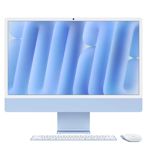 24-inčni iMac M4 sa 4,5K Retina displejom, 8-jezgarnim CPU-om, 8‑jezgarnim GPU-om, 16GB objedinjene memorije i 256GB SSD - Blue - iSTYLE RS