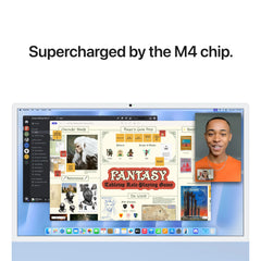 24-inčni iMac M4 sa 4,5K Retina displejom, 8-jezgarnim CPU-om, 8‑jezgarnim GPU-om, 16GB objedinjene memorije i 256GB SSD - Blue - iSTYLE RS