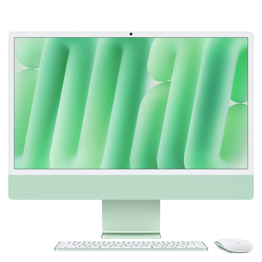 24-inčni iMac M4 sa 4,5K Retina displejom, 10-jezgarnim CPU-om, 10-jezgarnim GPU-om, 16GB objedinjene memorije i 512GB SSD - Green - iSTYLE RS