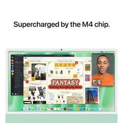 24-inčni iMac M4 sa 4,5K Retina displejom, 10-jezgarnim CPU-om, 10-jezgarnim GPU-om, 24GB objedinjene memorije i 512GB SSD - Green - iSTYLE RS