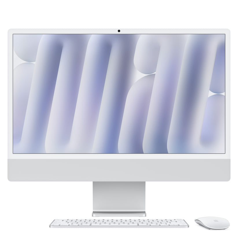 24-inčni iMac M4 sa 4,5K Retina displejom, 10-jezgarnim CPU-om, 10-jezgarnim GPU-om, 24GB objedinjene memorije i 512GB SSD - Silver - iSTYLE RS