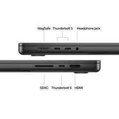 16-inčni MacBook Pro: Apple M4 Pro sa 14‑jezgarnim CPU-om i 20‑jezgarnim GPU-om, 4TB SSD, 24GB RAM, Nanoteksturisano staklo, International English (QWERTY) - Space Black CTO