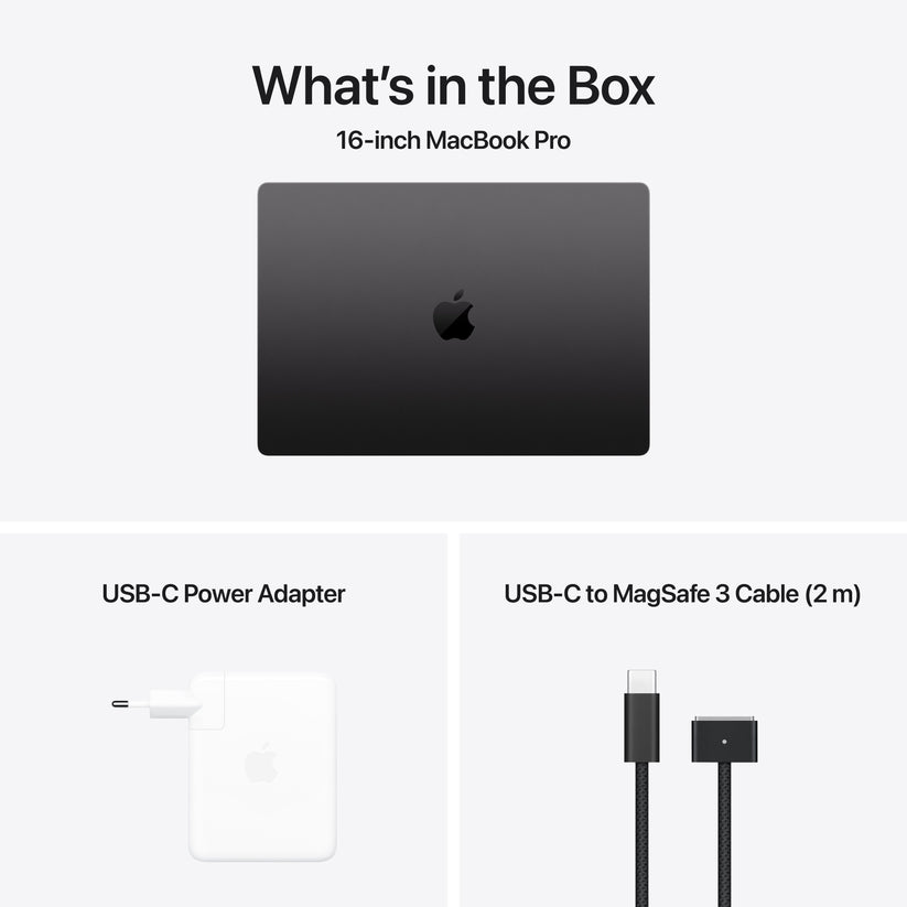 16-inčni MacBook Pro M4 Pro sa 14-jezgarnim CPU-om i 20-jezgarnim GPU-om, 48GB objedinjene memorije i 512GB SSD-om - Space Black - iSTYLE RS