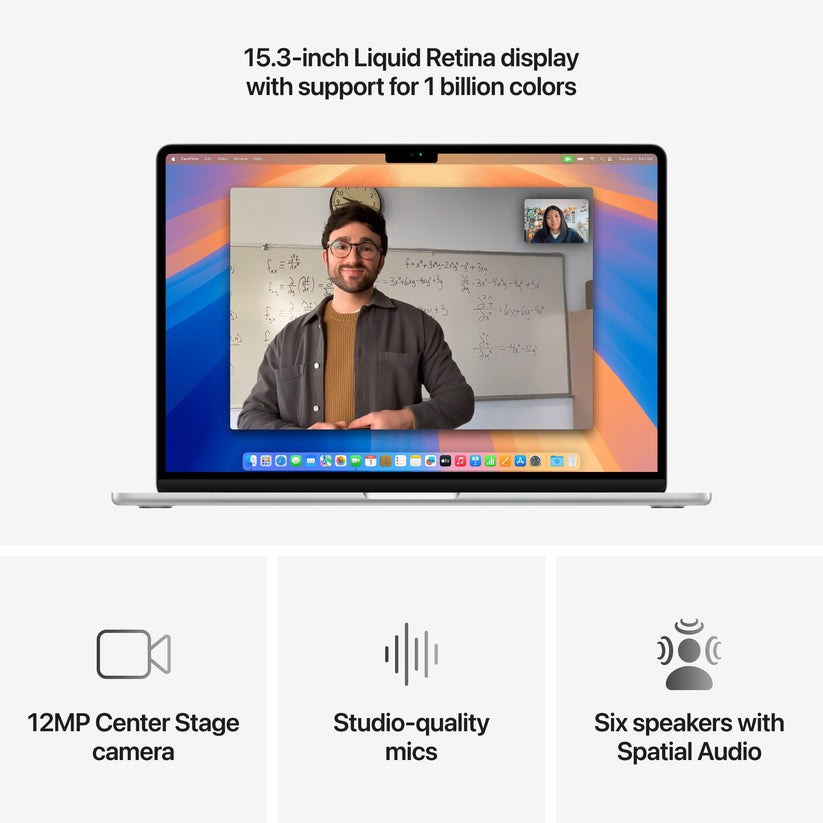 15-inčni MacBook Air M4 sa 10-jezgarnim CPU-om, 10-jezgarnim GPU-om, 16GB objedinjene memorije i 512GB SSD - Silver - iSTYLE RS