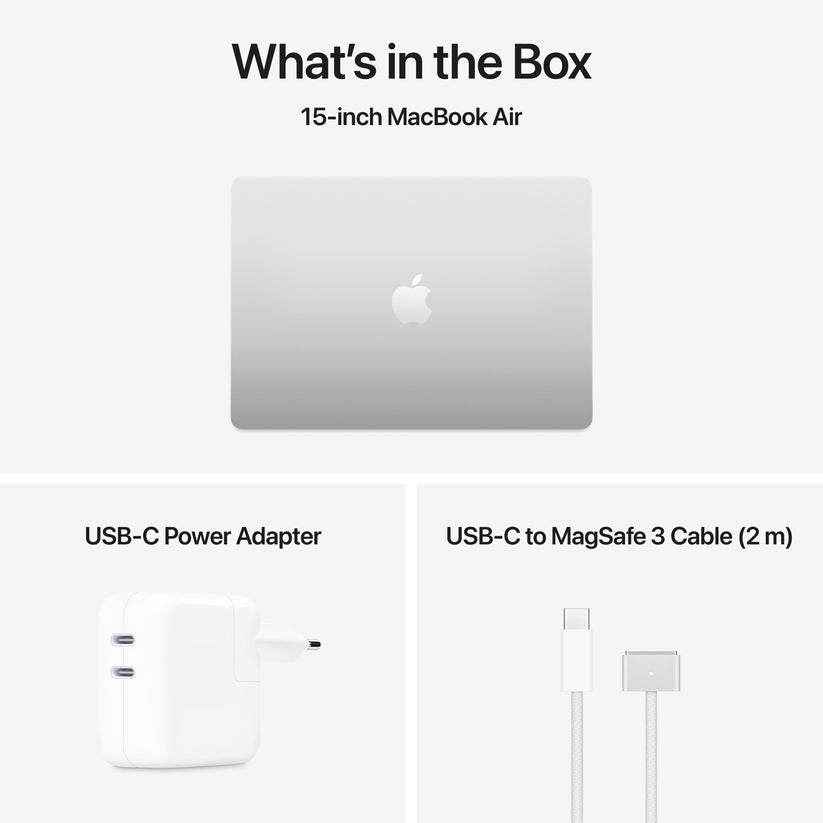 15-inčni MacBook Air M4 sa 10-jezgarnim CPU-om, 10-jezgarnim GPU-om, 16GB objedinjene memorije i 512GB SSD - Silver - iSTYLE RS