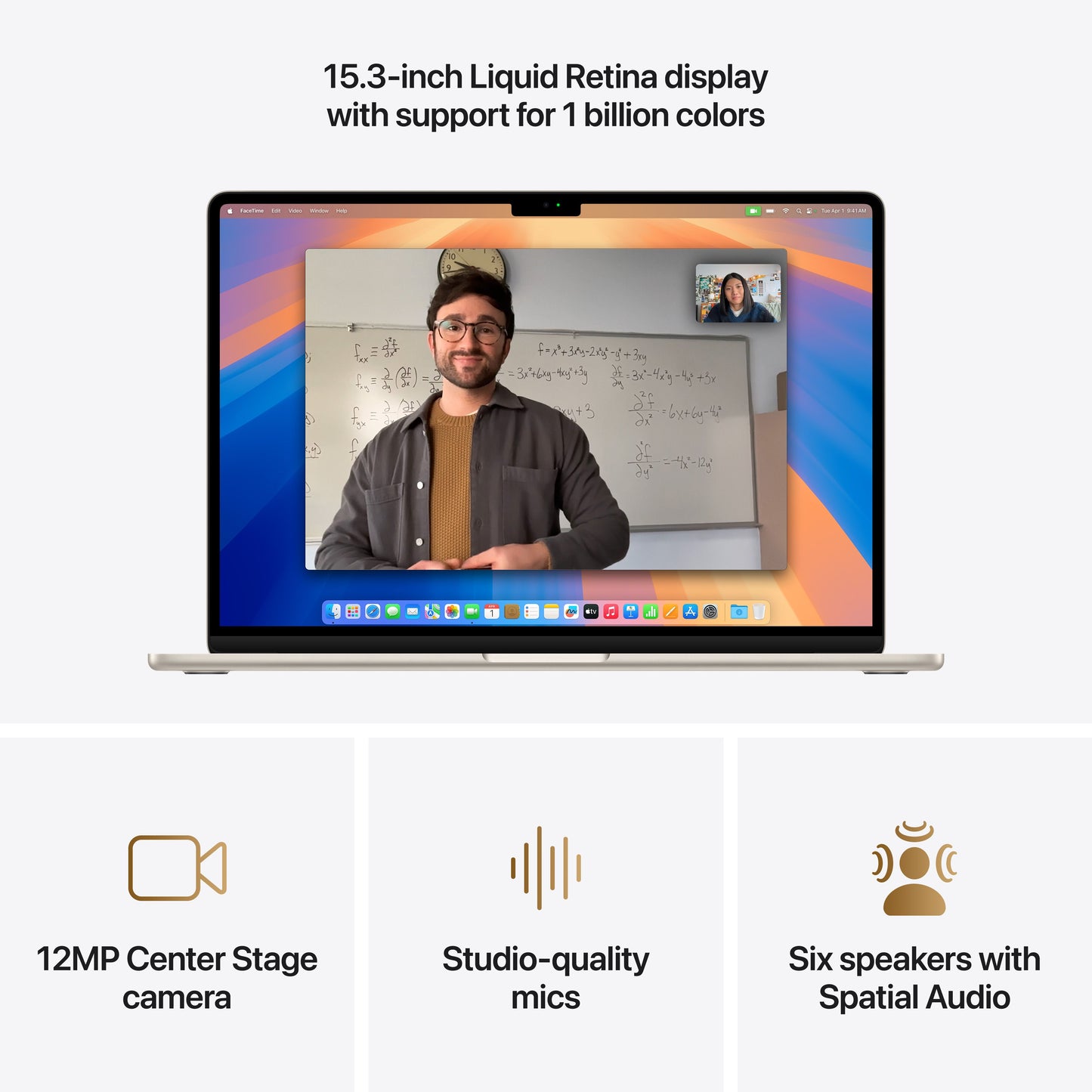 15-inčni MacBook Air M4 sa 10-jezgarnim CPU-om, 10-jezgarnim GPU-om, 16GB objedinjene memorije i 256GB SSD - Starlight - iSTYLE RS
