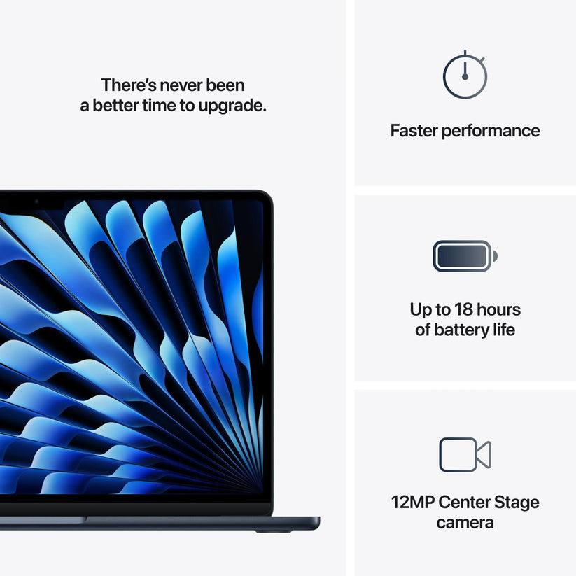 13-inčni MacBook Air: Apple M4 sa 10‑jezgarnim CPU-om i 10‑jezgarnim GPU-om, 2TB SSD, 16GB RAM, International English (QWERTY) - Midnight CTO