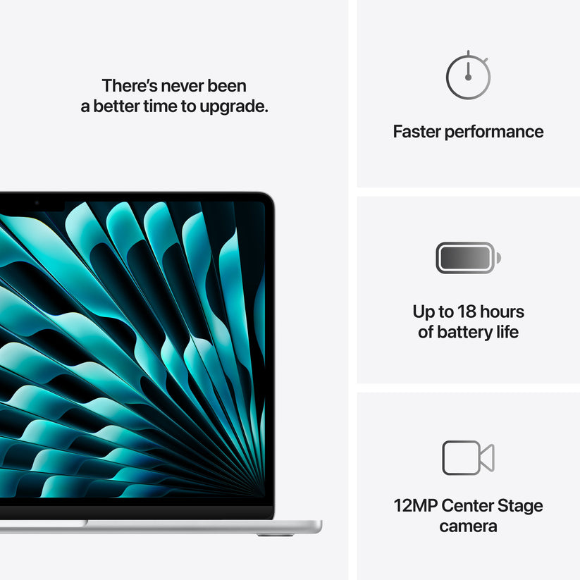13-inčni MacBook Air M4 sa 10-jezgarnim CPU-om, 8-jezgarnim GPU-om, 16GB objedinjene memorije i 256GB SSD - Silver - iSTYLE RS