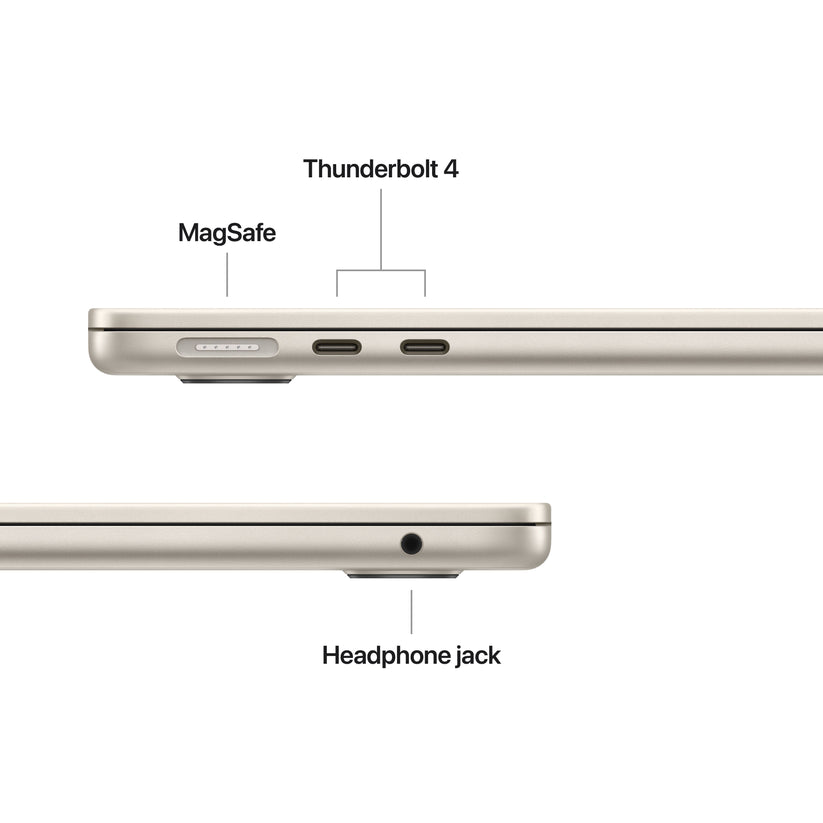 13-inčni MacBook Air M4 sa 10-jezgarnim CPU-om, 10-jezgarnim GPU-om, 16GB objedinjene memorije i 512GB SSD - Starlight - iSTYLE RS