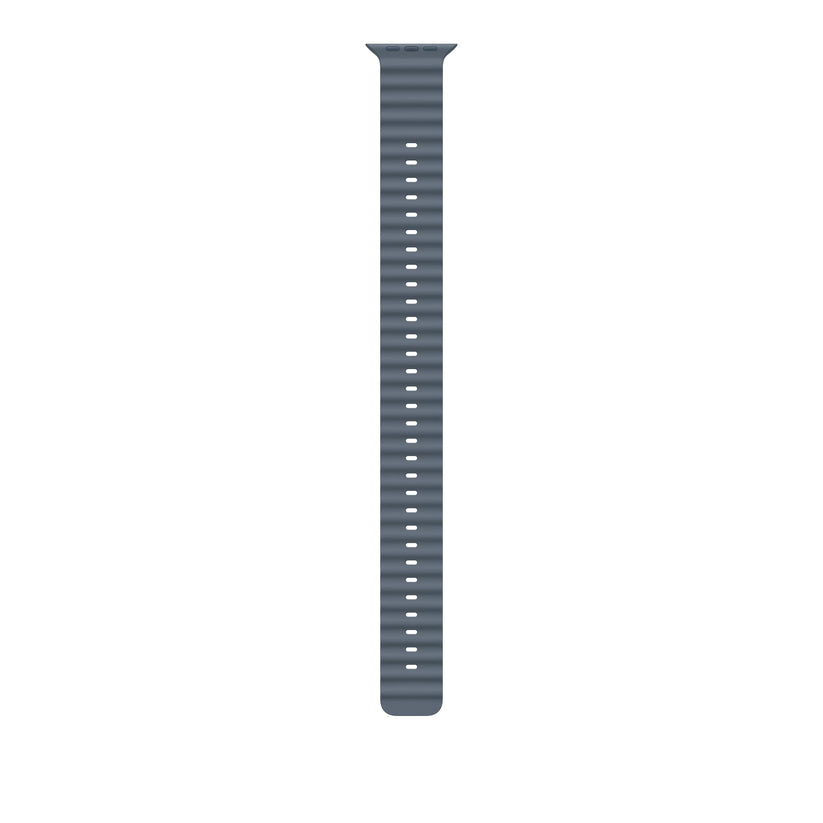 49mm Anchor Blue Ocean Band Extension - Natural Titanium Finish - iSTYLE RS