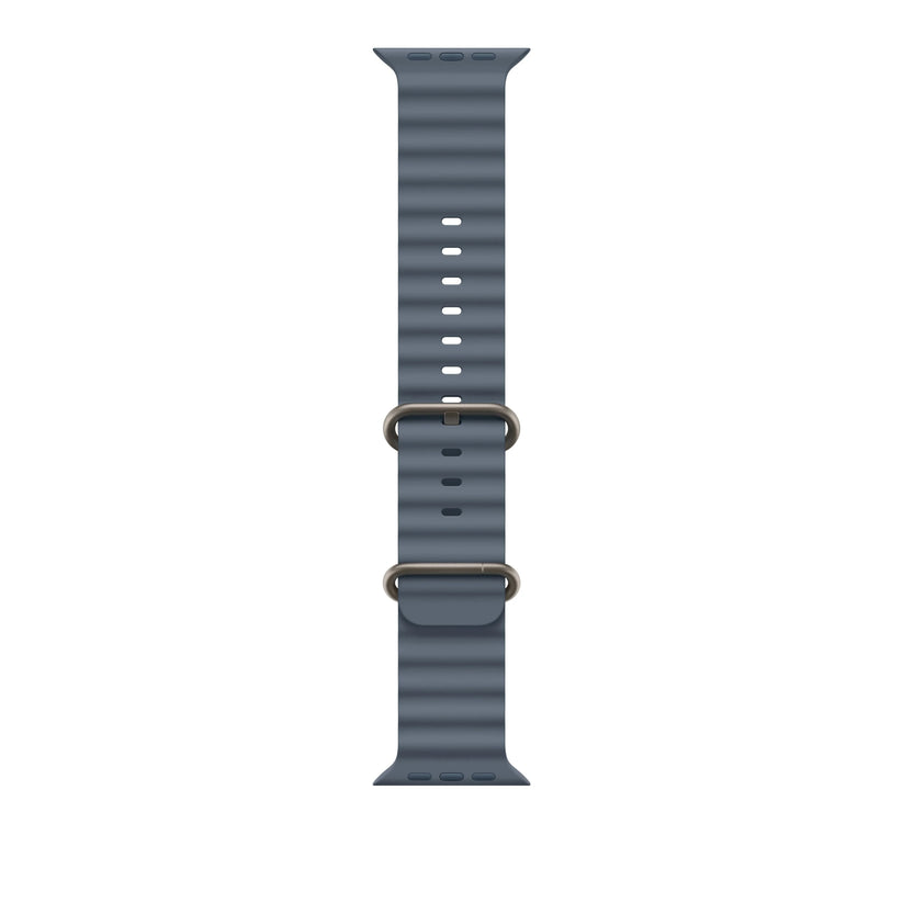 49mm Anchor Blue Ocean Band - Natural Titanium Finish - iSTYLE RS