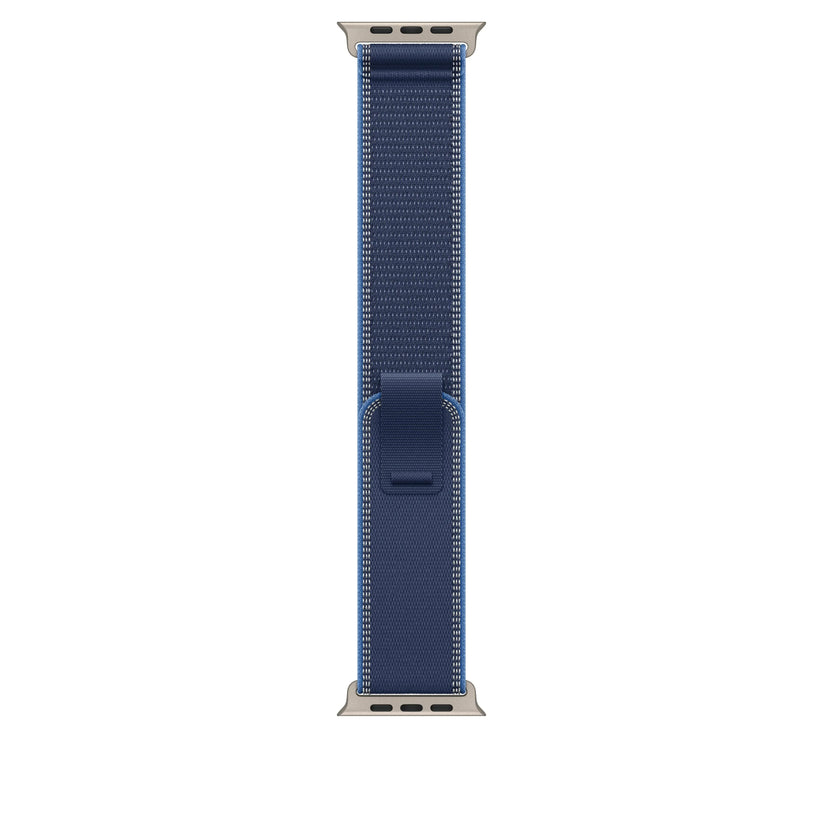 49mm Blue/Bright Blue Trail Loop – M/L - Natural Titanium Finish - iSTYLE RS