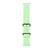 49mm Neon Green Ocean Band - Black Titanium Finish - iSTYLE RS