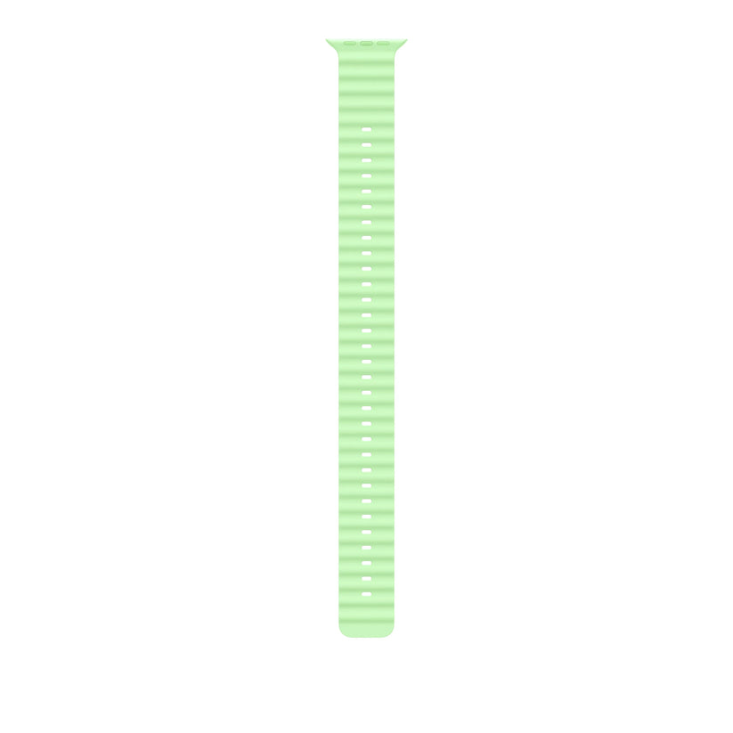 49mm Neon Green Ocean Band Extension - Black Titanium Finish - iSTYLE RS