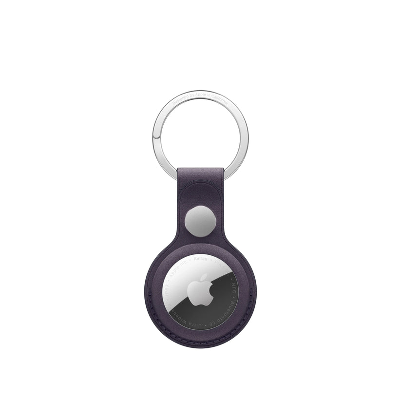 AirTag FineWoven Key Ring - Midnight Purple - iSTYLE RS