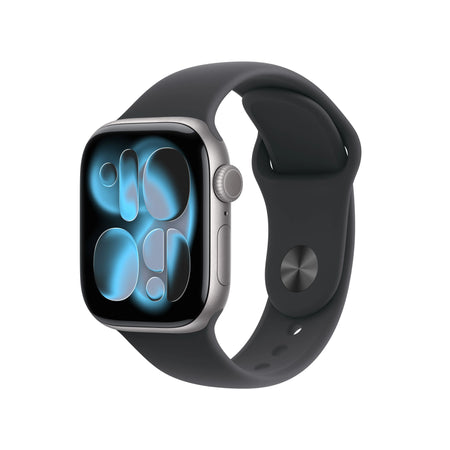 Apple Watch Series 11 GPS 42mm Space Grey Aluminium Case with Black Sport Band - S/M