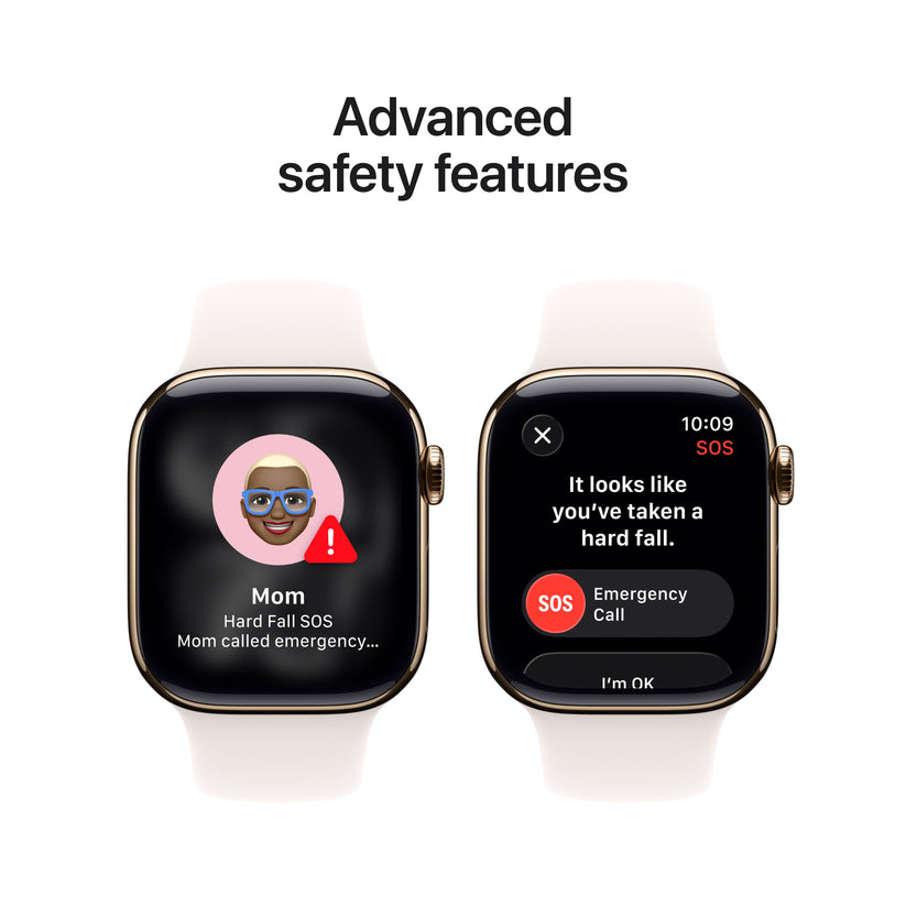 Apple Watch Series 11 GPS + Cellular 42mm Gold Titanium Case with Light Blush Sport Band - S/M - iSTYLE.rs