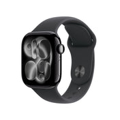Apple Watch Series 11 GPS + Cellular 42mm Jet Black Aluminium Case with Black Sport Band - S/M - iSTYLE.rs