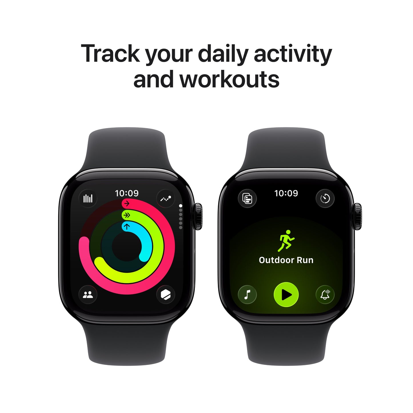 Apple Watch Series 11 GPS + Cellular 42mm Jet Black Aluminium Case with Black Sport Band - S/M - iSTYLE.rs