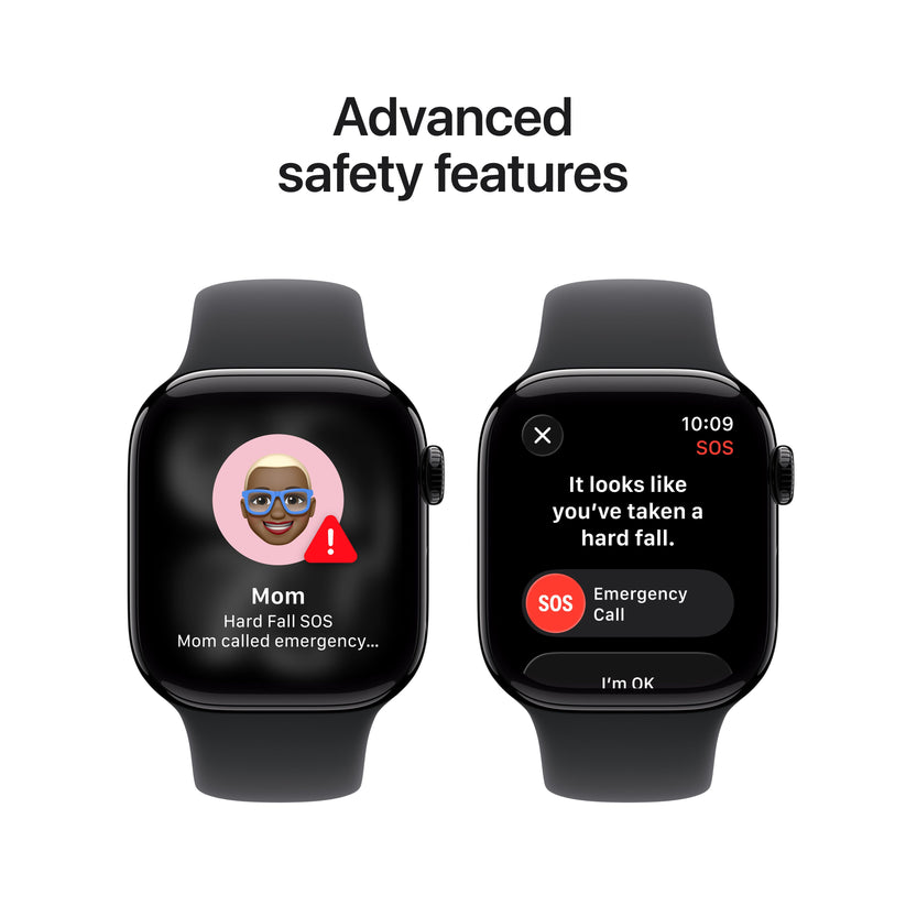 Apple Watch Series 11 GPS + Cellular 42mm Jet Black Aluminium Case with Black Sport Band - S/M - iSTYLE.rs