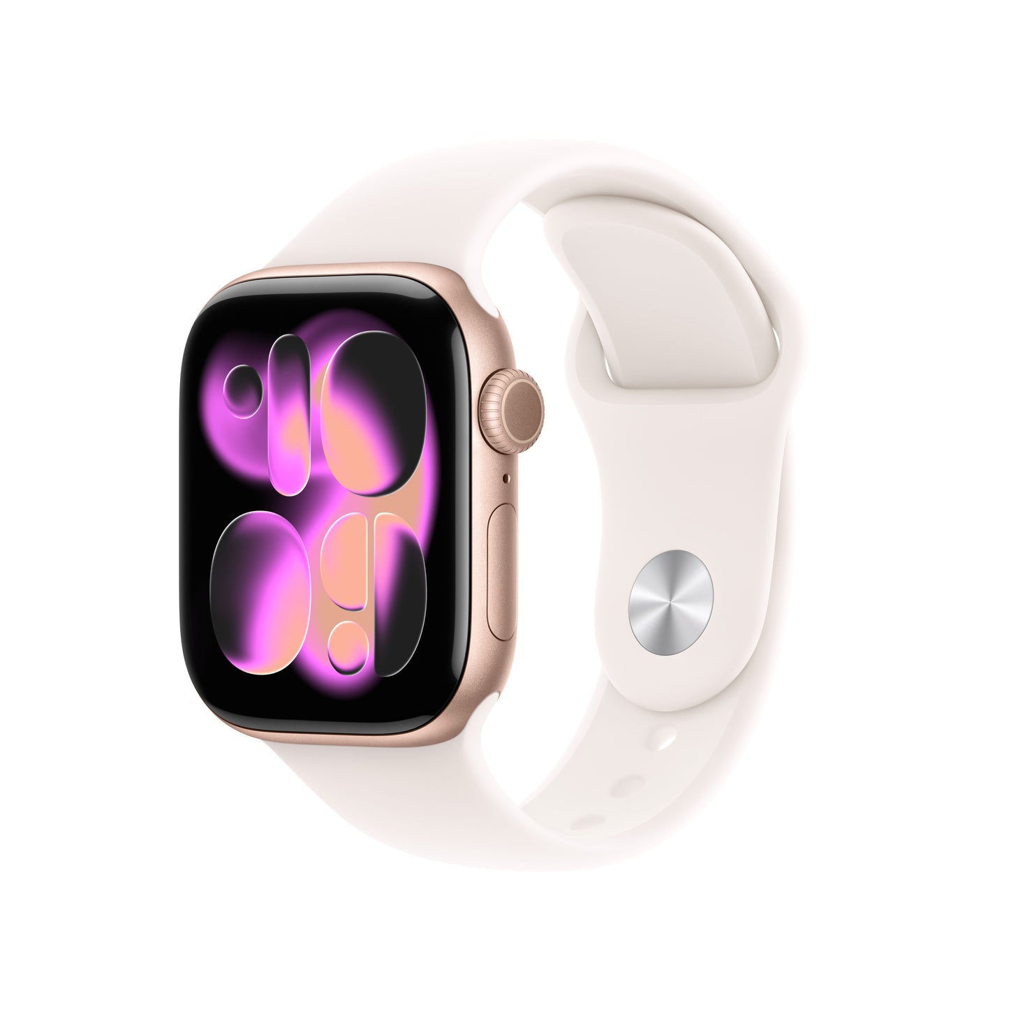 Apple Watch Series 11 GPS + Cellular 42mm Rose Gold Aluminium Case with Light Blush Sport Band - S/M - iSTYLE.rs