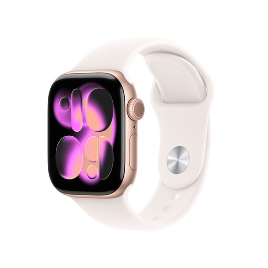Apple Watch Series 11 GPS + Cellular 42mm Rose Gold Aluminium Case with Light Blush Sport Band - S/M - iSTYLE.rs
