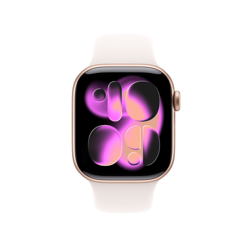 Apple Watch Series 11 GPS + Cellular 42mm Rose Gold Aluminium Case with Light Blush Sport Band - S/M - iSTYLE.rs