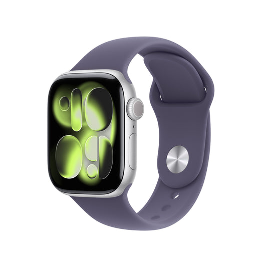 Apple Watch Series 11 GPS + Cellular 42mm Silver Aluminium Case with Purple Fog Sport Band - S/M - iSTYLE.rs