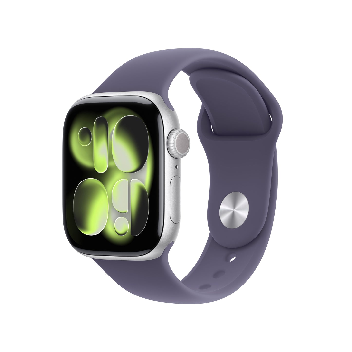 Apple Watch Series 11 GPS + Cellular 42mm Silver Aluminium Case with Purple Fog Sport Band - M/L - iSTYLE.rs