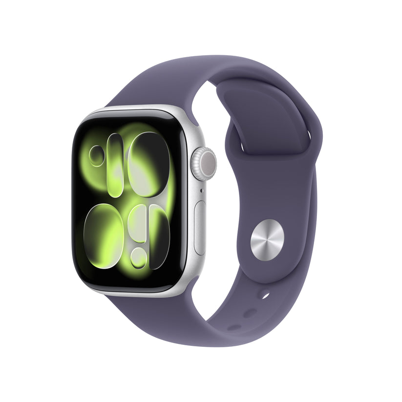 Apple Watch Series 11 GPS + Cellular 42mm Silver Aluminium Case with Purple Fog Sport Band - M/L - iSTYLE.rs