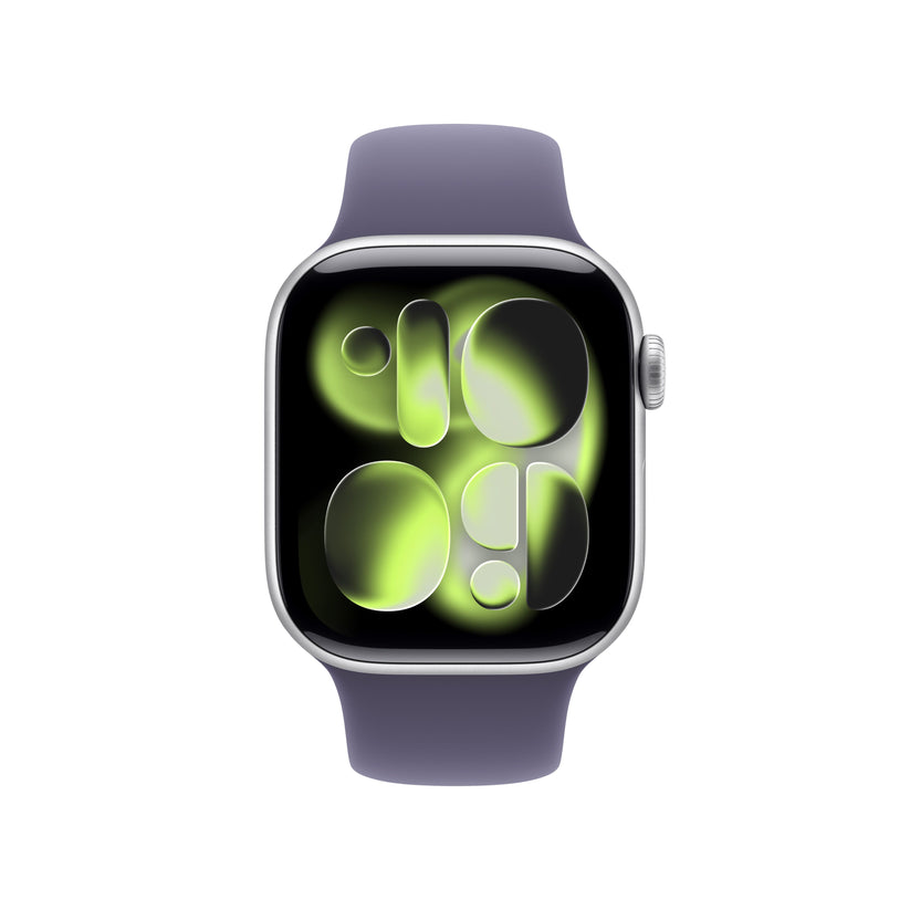 Apple Watch Series 11 GPS + Cellular 42mm Silver Aluminium Case with Purple Fog Sport Band - M/L - iSTYLE.rs
