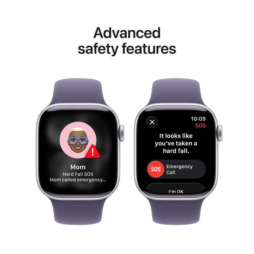 Apple Watch Series 11 GPS + Cellular 42mm Silver Aluminium Case with Purple Fog Sport Band - M/L - iSTYLE.rs
