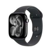 Apple Watch Series 11 GPS 46mm Jet Black Aluminium Case with Black Sport Band - S/M - iSTYLE RS