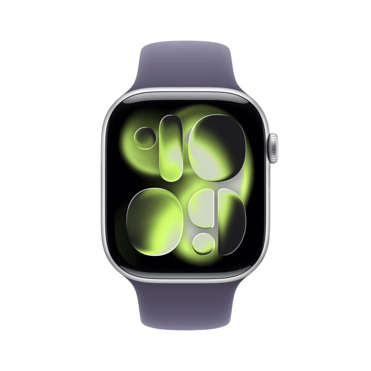 Apple Watch Series 11 GPS 46mm Silver Aluminium Case with Purple Fog Sport Band - S/M - iSTYLE RS