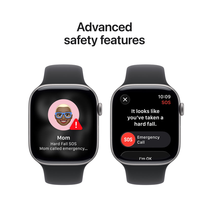 Apple Watch Series 11 GPS 46mm Space Grey Aluminium Case with Black Sport Band - S/M - iSTYLE RS